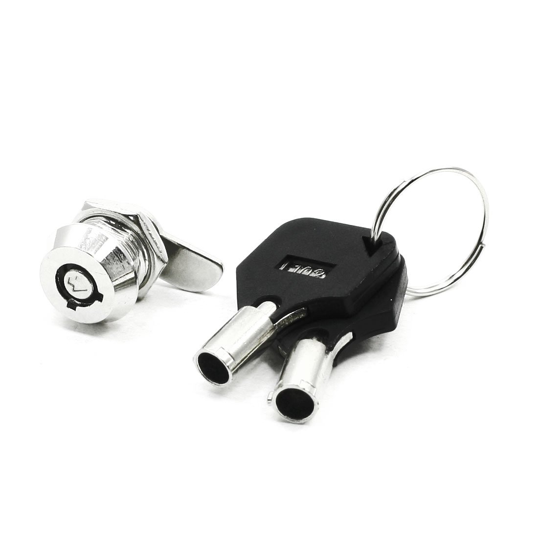 Sourcingmap 11mm Door Thickness Octagonal Nut Handle Lock Screw-on Type for Electric Cabinet