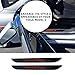 CoolKo Newest and Improved Car Door Sills Protection Kit Carbon Fiber Stickers for Tesla Model S - Black & Red Combination Color