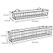MyGift®, Set of 2 Brown Country Rustic Wall Mounted Openwork Metal Wire Storage Basket Shelves/Display Racks
