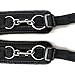 Bed Restraints Kit Under Bed Bondage Eye Mask Blindfolds Soft Wrist and Ankle Handcuffs with Restraint Straps Rope for Couples Sex（Black）