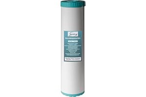 iSpring Whole House Water Filter Cartridge, Iron & Manganese Reducing Water Filter Whole House, 4.5" x 20", Model: FM25B