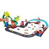 Hot Wheels City Bundle with 4 HPM07 Playsets