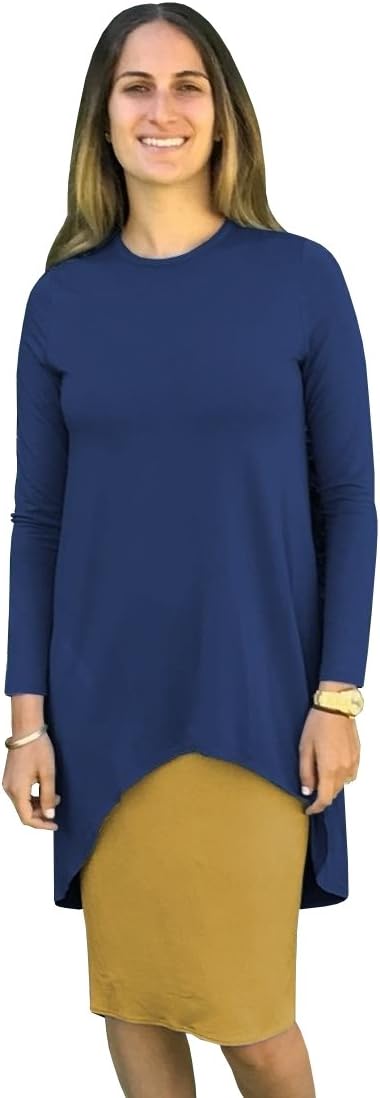 Baby'O Women's Layered Hi-Lo Pencil Midi Dress
