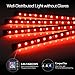 EXPERTBEAM Interior Car Lights, interior footwell lighting kits, 8 colours 4 pcs 48 LED Multi Color Car LED Strip Lights, New App Control Under Dash Lighting Kit DC 12V