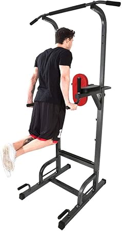 Howardee Power Tower Klimmzugstange Verstellbar Multifunktional Fitnessgerat Amazon De Garten