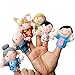 Heyuni. 6 Pcs Finger Puppets Plush Cloth Toy Baby Bed Stories Helper Doll