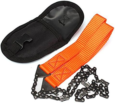 Corner Biz Garden - Gardening Hand Chain Saw Orange Handle 65 Manganese Steel Hand Felling Saw Outdoor Portable Saw