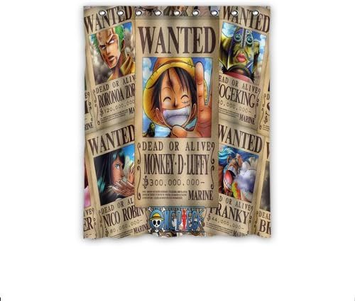 Personalized Custom Anime Anime One Piece Window Curtain / Drapery / Panels / Treatment Thermal Insulated Blackout Window Curtains 52 "x 63" Inch Home Decoration