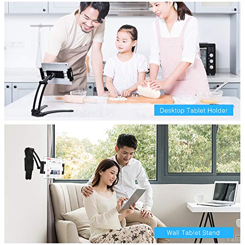 2 in 1 Wall Mount Tablet Holder Kitchen Desktop Stand for 4.7