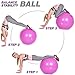 LAFIT CLUB 65 cm Pink Exercise Ball - Yoga Ball with Pump - Gym Ball for Yoga - Stability Swiss Sitting Fit Ball - Ball for Workout and Gym