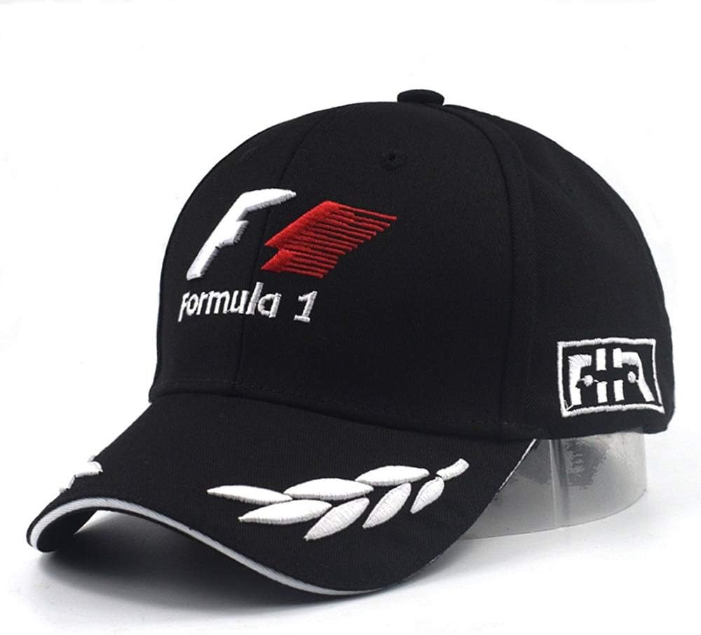 VIIMON Hombres de Fórmula 1 Gorras de Béisbol Negro F1 3D Bordado ...