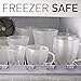 JECOBI 10 oz Clear Coffee Mug - Double Wall Insulated Glass Set of 2. Keeps Hot Or Cold Drinks Longer