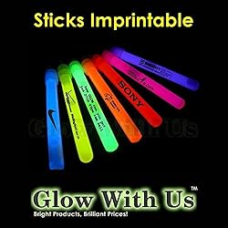 Glow Sticks Bulk Wholesale, 50 4” White Glow