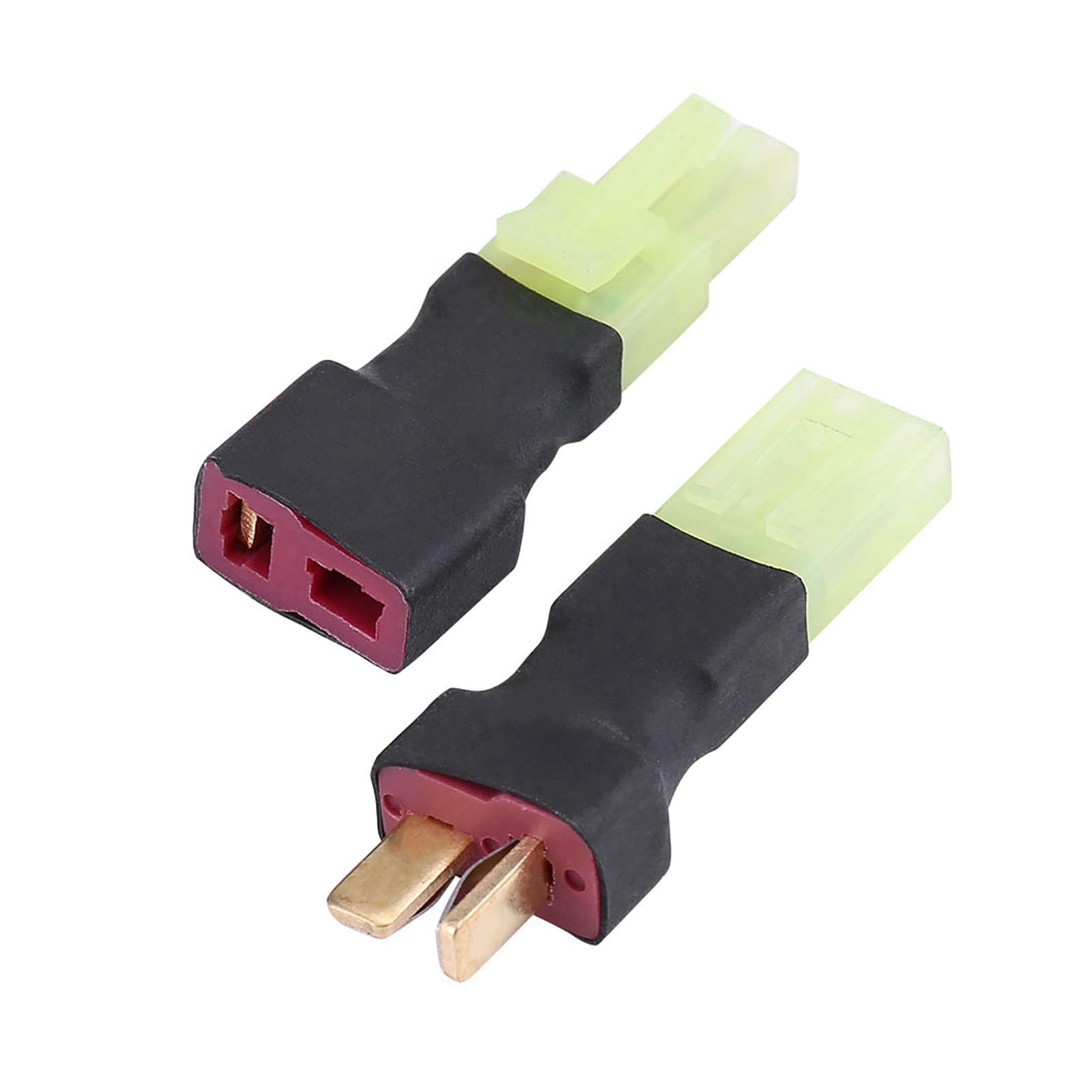 2Pcs / Set Mini Tamiya Female Male to T plug Wireless T Plug Male/Female to Mini Tamiya Female/Male Connector Adapter