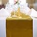HOSL Pack of 6 Glitter Sequin Table Runners 12 x 108 Inches for Wedding Banquet Party Decoration (10Pack Gold)