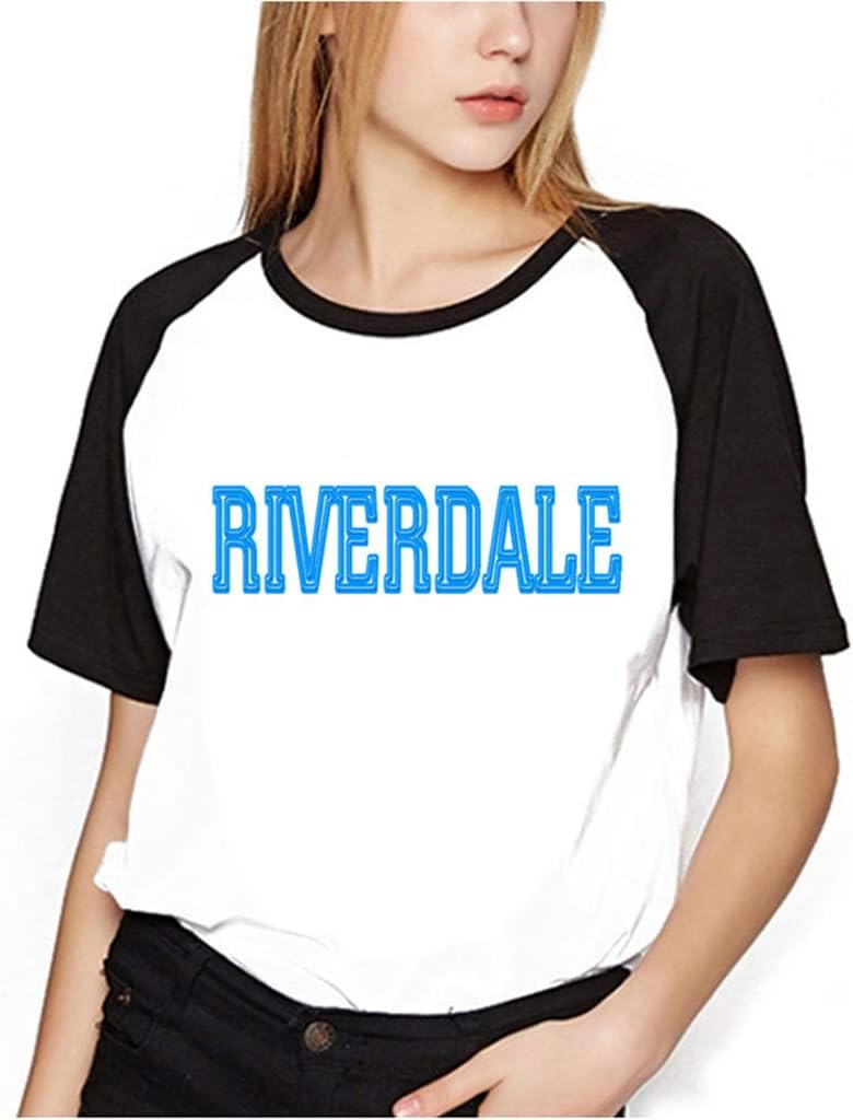 Riverdale T Shirts Girls, Teens Raglan Sleeve Riverdale Southside Serpents Print Shirt Kids Letter Print Summer Tops Baseball Shirts Tee Shirts Pullover Blouse Sales