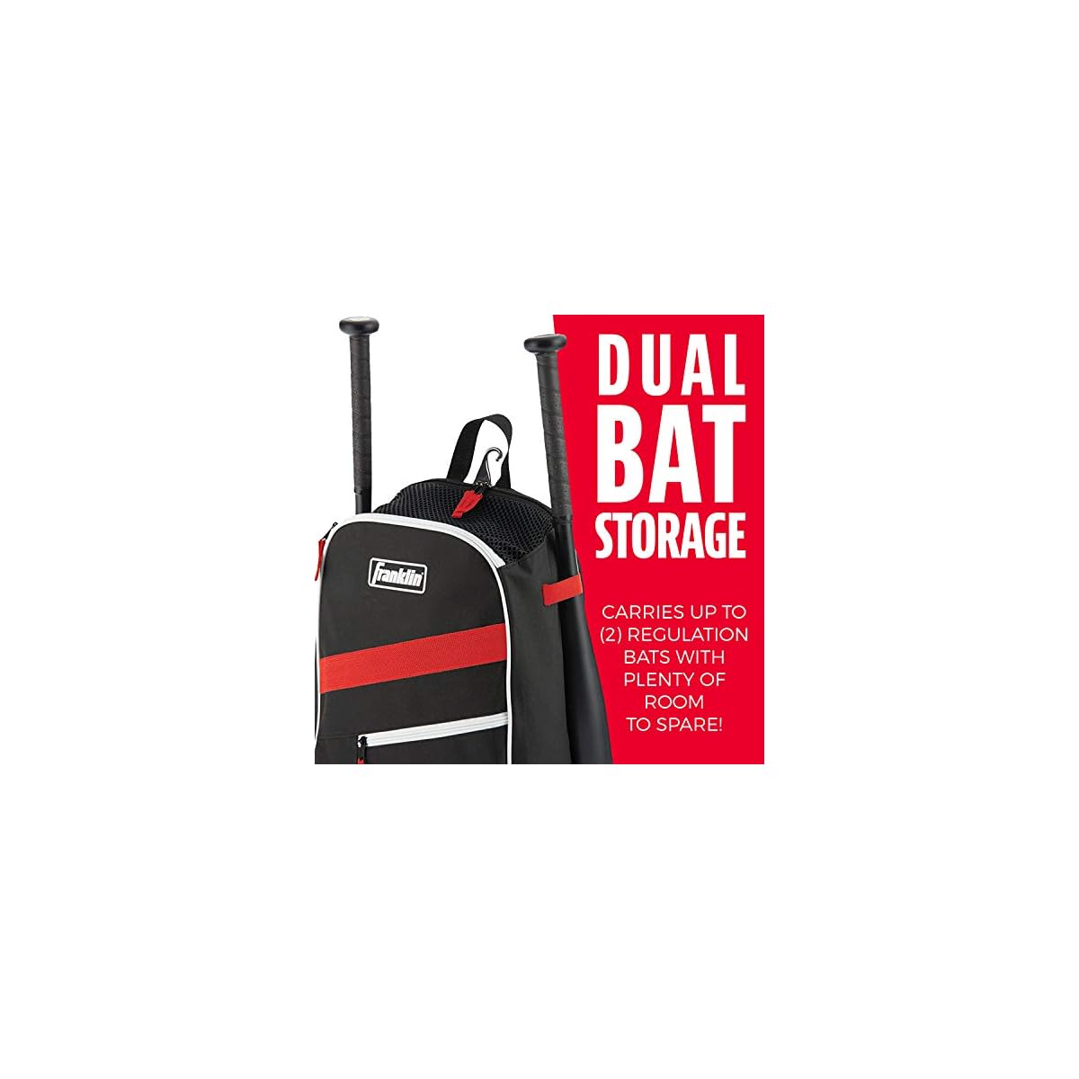 Franklin Sports Kids MLB Baseball Batpack Bag Youth Baseball