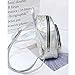 Holographic Laser Leather Backpack for Girls Pink Silver Mini Backpack for Women