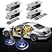 4Pcs Car Door Courtesy LED Light Projector Shadow Logo Welocome Light for Mercedes Benz GLA, Car Door Welcome Logo Light (For BMW 4pack)