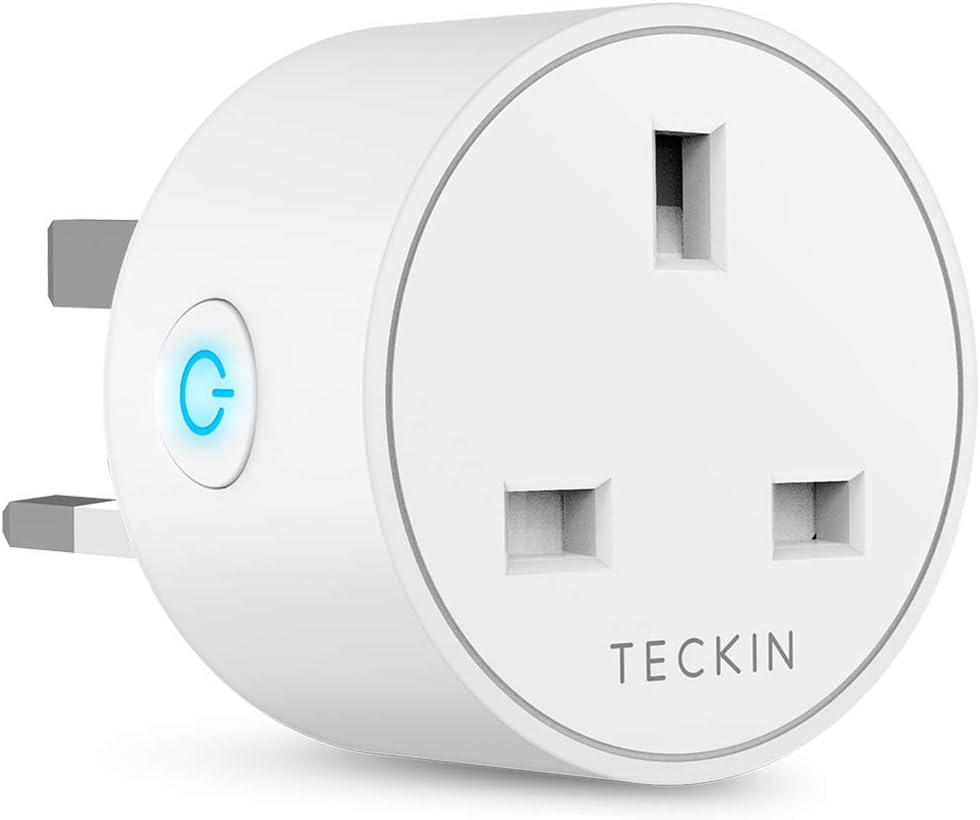 TECKIN Smart Plug 13A Mini WiFi Outlet Works with Amazon Alexa, Google Home, Wireless Socket Remote Control Timer No Hub Required (1 Pack)