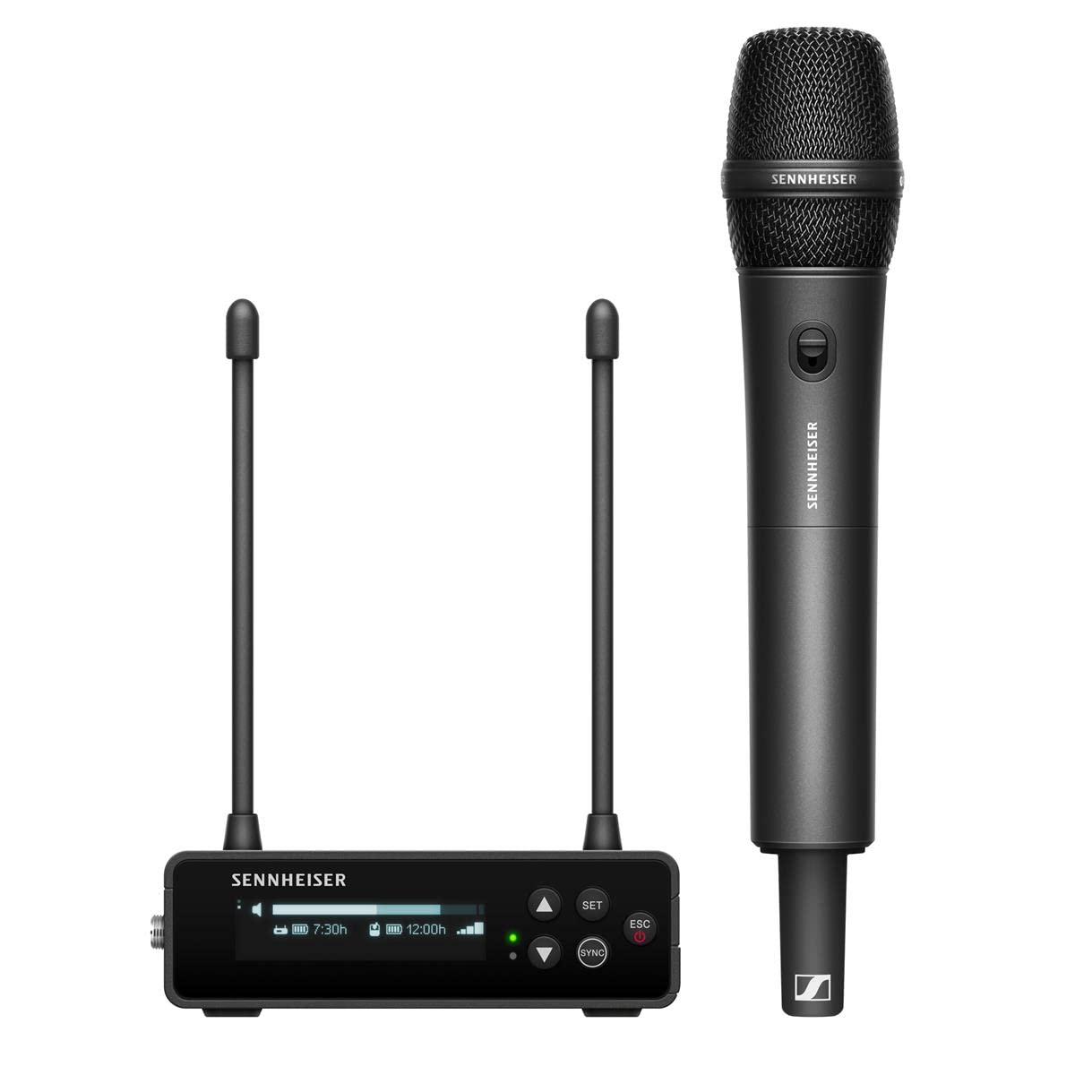 Sennheiser EW-DP 835 SET (R4-9) Tragbares digitales UHF-Drahtlosmikrofonsystem mit SKM-S Handsender und dynamischem Mikrofonmodul MMD 835 mit Nierencharakteristik - Schwarz (700032)