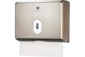 ANSELF Toilet Tissue Dispenser, Paper Towel Dispenser, Wall-Mounted Bathroom Tissue Dispenser (Champagne Gold)