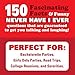 Never Have I Ever Conversation Starters: Girls Night Out Edition | Funny Card Game for Bachelorette Parties, Spring Breaks, Vacations | Fun Card Games for BFF’s | 150 Cards | Ages 17+