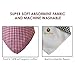 Christmas Baby Gifts Stylish-Superior Quality Baby Bandana Drool Bibs with 3 Snaps, Unisex 4-Pack( Purple, Red, Black,Green), Baby Shower Gift for Boys and Girls