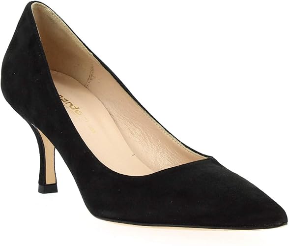 black suede pumps mid heel