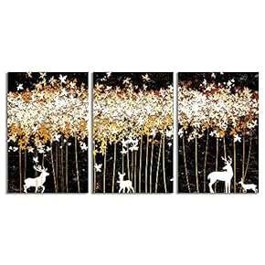 NWT Canvas Wall Art Abstract Forests Painting Artwork...