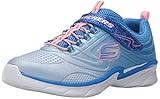 Skechers Kids Swirly Girl-81702L Gore and Strap Sneaker (Little Kid/Big Kid), Blue/Pink, 12.5 M US Little Kid