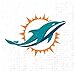 Duck Brand 282376 Miami Dolphins NFL Team Logo Duct Tape, 1.88-Inch by 10 Yards, Single Roll