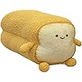DENTRUN Toast Plush Pillow, Stuffed Bread Shape, Soft Food Plushie for Kids & Adults, 15"