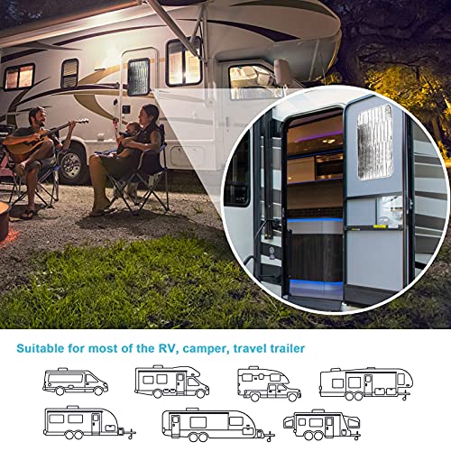 KAEGREEL RV Door Window Shade, 16 x 24 Inches Camper Skylight