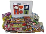 Woodstock Candy Thank You Gift Box Assortment of Nostalgic Retro Candy for Man or Woman