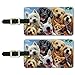 Dogs Selfie Lab Golden Retriever Westie Luggage ID Tags Cards Set of 2