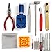 Bodi Hut Watch Repair Tool Kit with Strong Storage Case, Microfibre Cleaning Towel and Full Step By Step Instructions (16 pieces)
