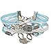 Multi Layered Retro Infinity Handmade Woven Braid Love Owl Bracelet Bangle Gift