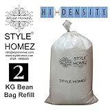 Style Homez 2 Kg High Density Bean Bag Refill for Bean Bags