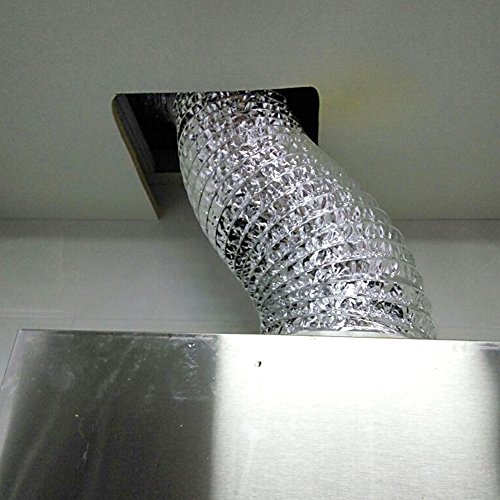 COOCANKE Flexible 6 inch 5ft Flex Aluminum Dryer Foil Vent Duct Non