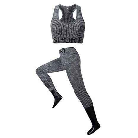 Amazon.com : CCFCF Sujetador Deportivo De 2 Piezas para ...