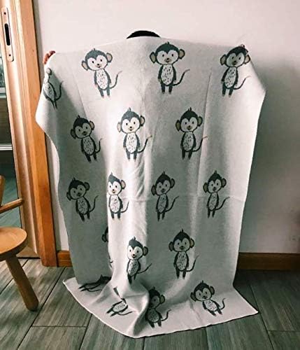 Victor Verace Monkey Baby Blanket Super Soft Cotton