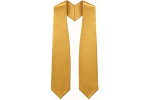 CLERKMANS Unisex Adult 62" Long Plain Graduation Stole Sash