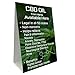 CBD Oil Available Here Benefits Economy A-Frame Sign (24