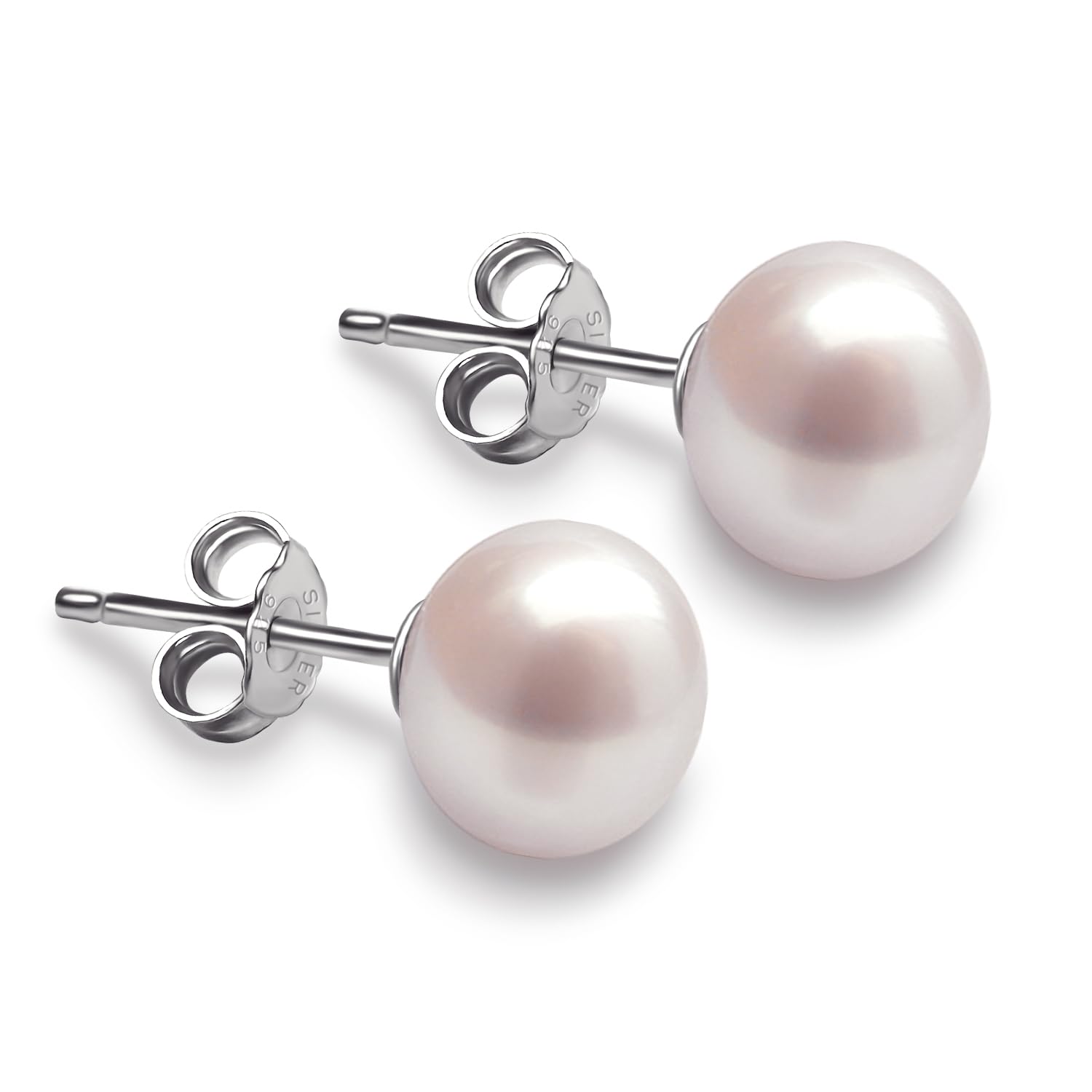 VIKI LYNN 925 Sterling Silver Women Pearl Earrings