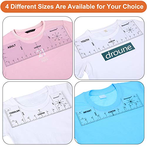 8 Pieces TShirt Alignment Tool TShirt Guide Ruler TShirt Centering