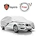 KAKIT 6 Layers Car Covers for Automobiles All Weather Waterproof & Windproof & Scratch Resistant, Outdoor Car Cover Fits Up to 199
