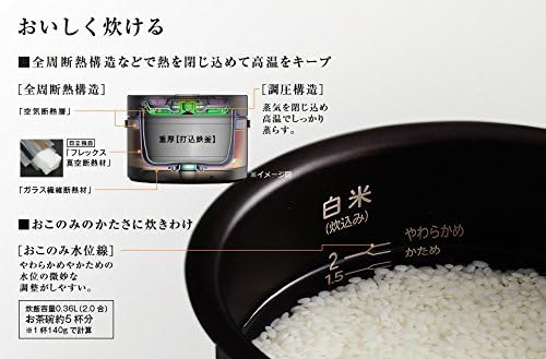 Amazon Com Hitachi 0 36 Litter Portable Ih Rice Cooker Rz Vs2m N Japan Import Kitchen Dining