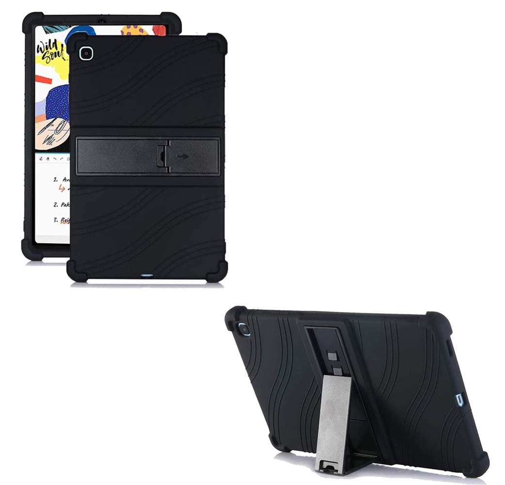 RLTech Case for Samsung Galaxy Tab S6 Lite, Soft Kid Friendly Light Weight Build in Kickstand Protective Case for Samsung Galaxy Tab S6 Lite 10.4 P610/P615, Black