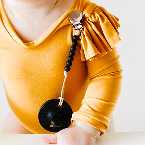 Ryan & Rose Mini Pacifier Clip (Gentry, Black) Pricepulse